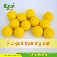 L&#39;usine de la Chine vendent des boules de golf molles jaunes de golf d&#39;unité centrale de golf pour la pratique de golf